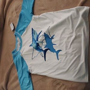 NWT Boys Lands End Swim Top